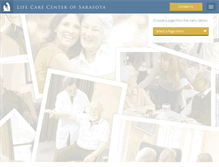 Tablet Screenshot of lifecarecenterofsarasota.com